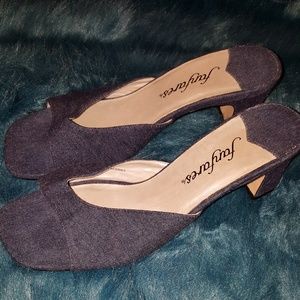 Shoes - GENTLY WORN Medium Wash Denim Sandals Shoes - GENTLY WORN Medium Wash Denim Sandals
